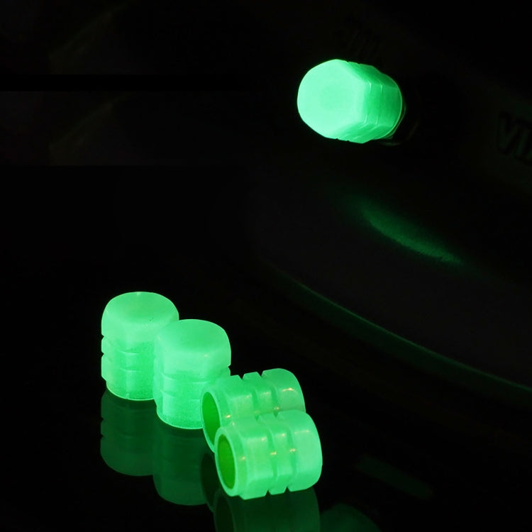 4pcs / Set Luminous Tire Valve Cap Electric Motorcycle Vacuum Tire Valve Cover, Style: Split Effect(Blue) - Tire Valve Caps by PMC TechLife | Online Shopping South Africa | PMC TechLife