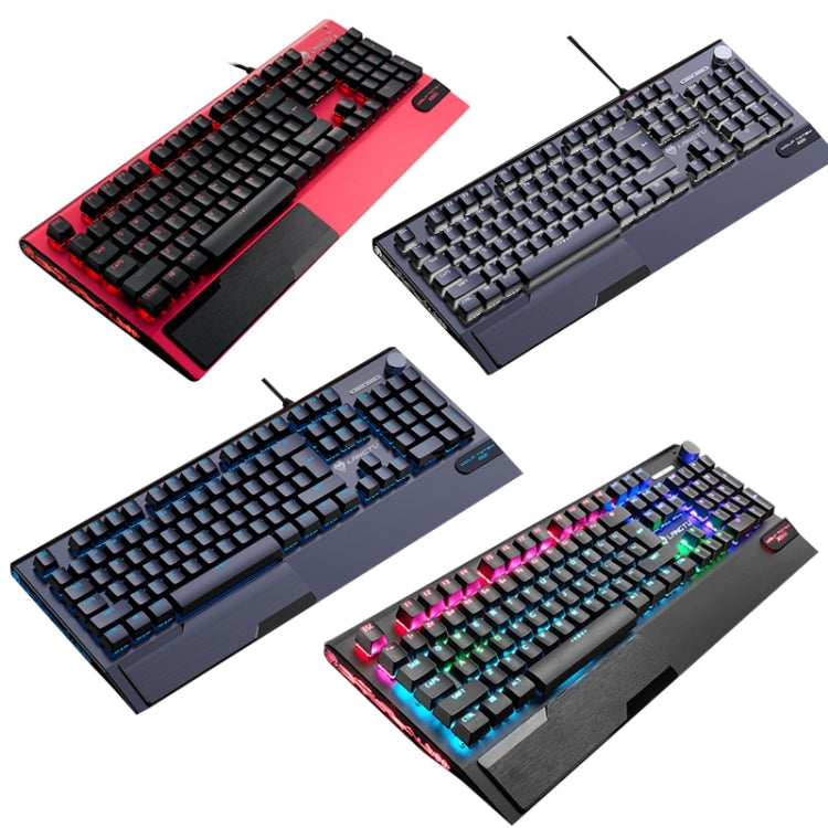 LANGTU K1000 104 Keys Luminous Wired Keyboard, Cable Length: 1.5m(Black Black Shaft Mixed Light) - free shipping - PMC Jewellery - Order now!