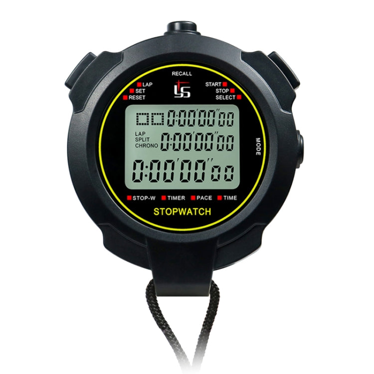 YS Stopwatch Timer Training Fitness Competition Stopwatch, Style: YS-7100 100 Memories(Black) - Pedometer by PMc TechLife | Online Shopping South Africa | PMc TechLife | Buy Now Pay Later Mobicred