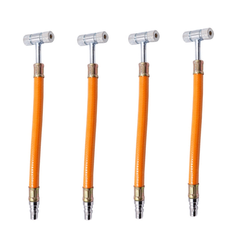 4 PCS Tire Double-head Air Nozzle Car Motorcycle Bicycle Air Nozzle(T-shaped Hose) - Other Tools by PMC TechLife | Online Shopping South Africa | PMC TechLife | Buy Now Pay Later Mobicred