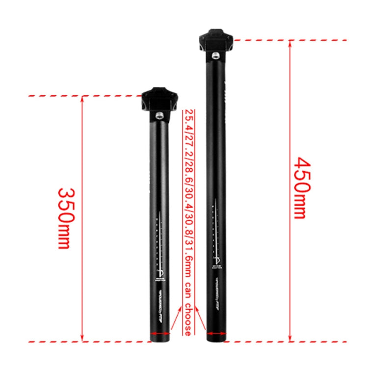 FMFXTR Mountain Bike Seat Post Bicycle Aluminum Alloy Sitting Tube, Specification: 25.4x450mm - Bicycle Seat Posts by FMFXTR | Online Shopping South Africa | PMc TechLife | Buy Now Pay Later Mobicred