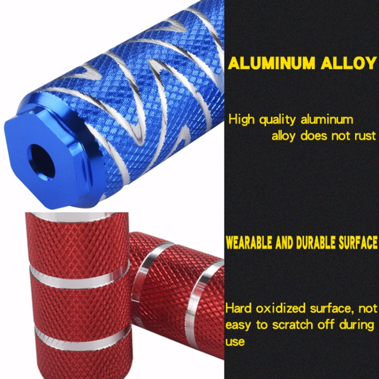 FMFXTR Bicycle Back Seat Foot Pedal Universal Back Rear Post, Color: Blue Large Hole Long - Pedals by FMFXTR | Online Shopping South Africa | PMc TechLife | Buy Now Pay Later Mobicred