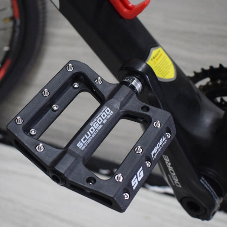 FMFXTR Mountain Bicycle Pedal Nylon Fiber Bearing Non-Slip Pedal(SG-12B Black) - free shipping - PMc TechLife - Order now!