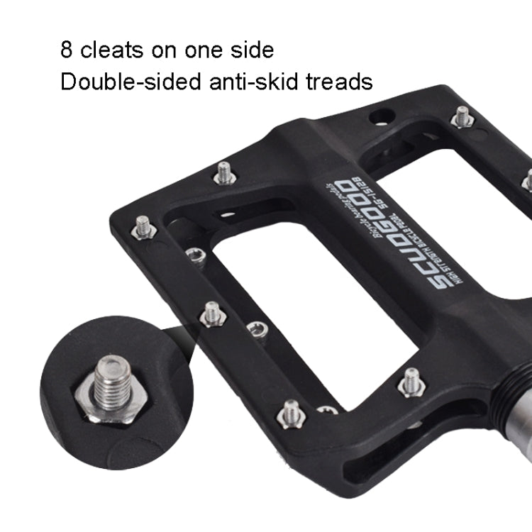 FMFXTR Mountain Bicycle Pedal Nylon Fiber Bearing Non-Slip Pedal(SG-12B Black) - free shipping - PMc TechLife - Order now!
