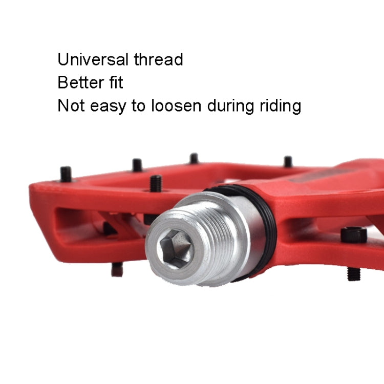 FMFXTR Mountain Bicycle Pedal Nylon Fiber Bearing Non-Slip Pedal(SG-12B Blue) - free shipping - PMc TechLife - Order now!