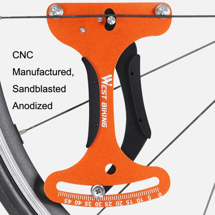 WEST BIKING Bicycle Spoke Tension Meter Rim Tensioner Calibrator(Orange) - Maintenance tools by WEST BIKING | Online Shopping South Africa | PMc TechLife | Buy Now Pay Later Mobicred