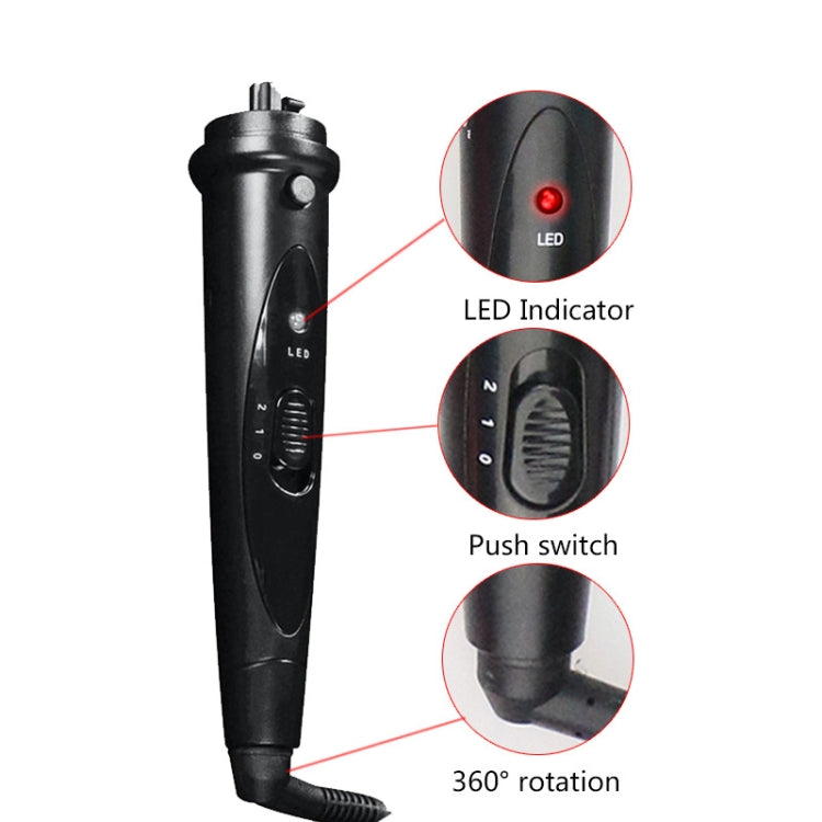 6 In 1 Tube Changed LED Display Tourmaline Ceramic Hair Curler(UK Plug+3) - free shipping - PMC TechLife - Order now!