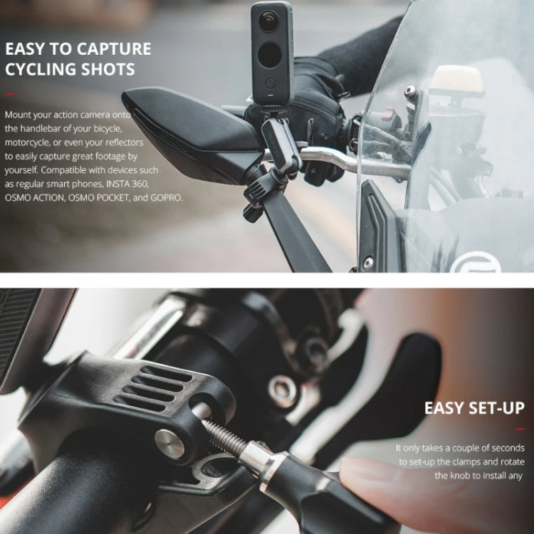 PGYTECH Action Camera Handlebar Mount For Insta360 ONE / ONE R / OSMO Action / GoPro - free shipping - PMC TechLife - Order now!