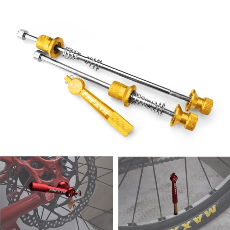 FMFXTR Mountain Bicycles Flower Drum Fast Disassembly Rod(Gold) - Quick Release by FMFXTR | Online Shopping South Africa | PMc TechLife | Buy Now Pay Later Mobicred