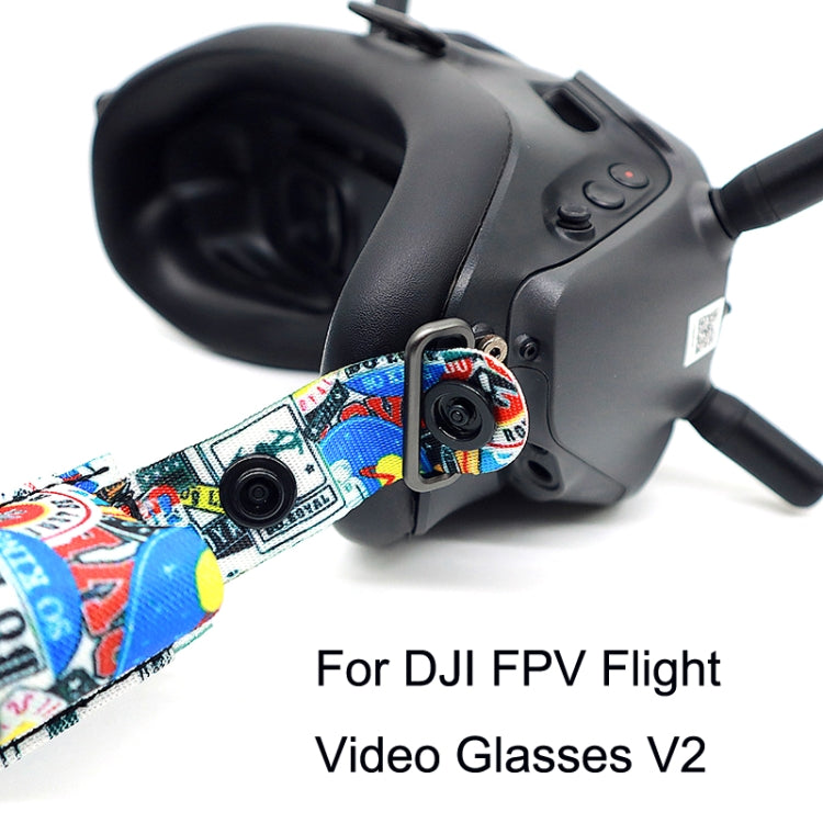 Flight Video Glasses Graffiti Color Headband Fixed Strap For DJI FPV Goggles V2 Strap - Other Accessories by PMC TechLife | Online Shopping South Africa | PMC TechLife | Buy Now Pay Later Mobicred