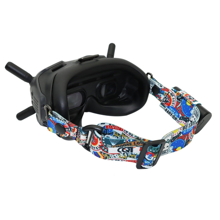 Flight Video Glasses Graffiti Color Headband Fixed Strap For DJI FPV Goggles V2 Strap - Other Accessories by PMC TechLife | Online Shopping South Africa | PMC TechLife | Buy Now Pay Later Mobicred
