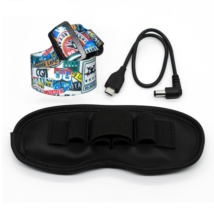 Flight Video Glasses Graffiti Color Headband Fixed Strap For DJI FPV Goggles V2 Strap + Power Line + Pad - Other Accessories by PMC TechLife | Online Shopping South Africa | PMC TechLife | Buy Now Pay Later Mobicred