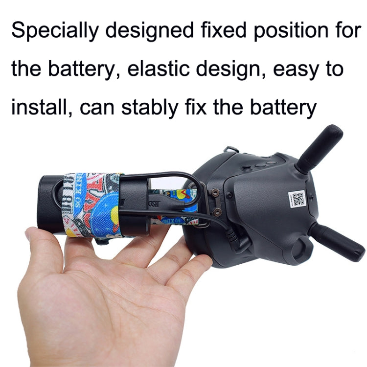 Flight Video Glasses Graffiti Color Headband Fixed Strap For DJI FPV Goggles V2 Strap + Power Line + Pad - Other Accessories by PMC TechLife | Online Shopping South Africa | PMC TechLife | Buy Now Pay Later Mobicred