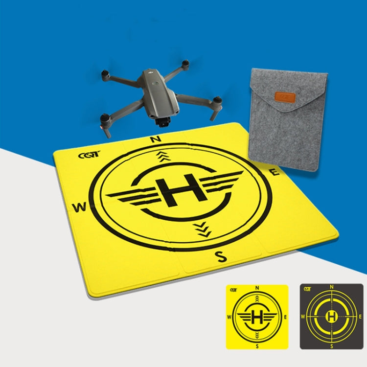 Outdoor Aerial Photography Double-sided Landing Pad For DJI Mavic 3 / Air 2 / Air 2S(Yellow + Black) - Parking Apron by PMC TechLife | Online Shopping South Africa | PMC TechLife