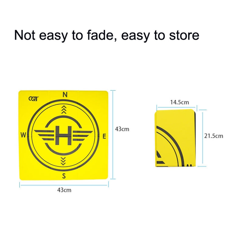 Outdoor Aerial Photography Double-sided Landing Pad For DJI Mavic 3 / Air 2 / Air 2S(Yellow + Black) - Parking Apron by PMC TechLife | Online Shopping South Africa | PMC TechLife