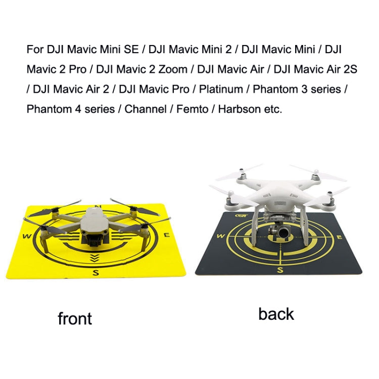 Outdoor Aerial Photography Double-sided Landing Pad For DJI Mavic 3 / Air 2 / Air 2S(Yellow + Black) - Parking Apron by PMC TechLife | Online Shopping South Africa | PMC TechLife