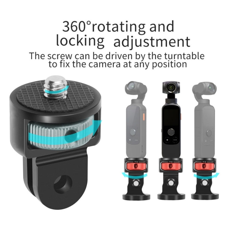 1/4 Inch Screw Converter Tripod Adapter for Sport Camera(Red Titanium) - Connection Mount by null | Online Shopping South Africa | PMC TechLife | Buy Now Pay Later Mobicred