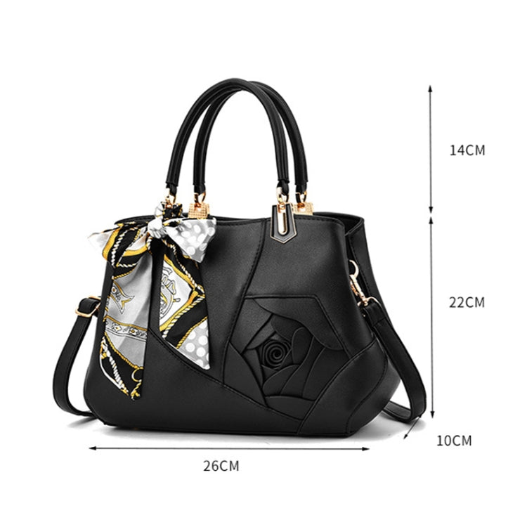 378 Three-dimensional Carved Ladies Handbag(Black) - Handbags by PMC TechLife | Online Shopping South Africa | PMC TechLife
