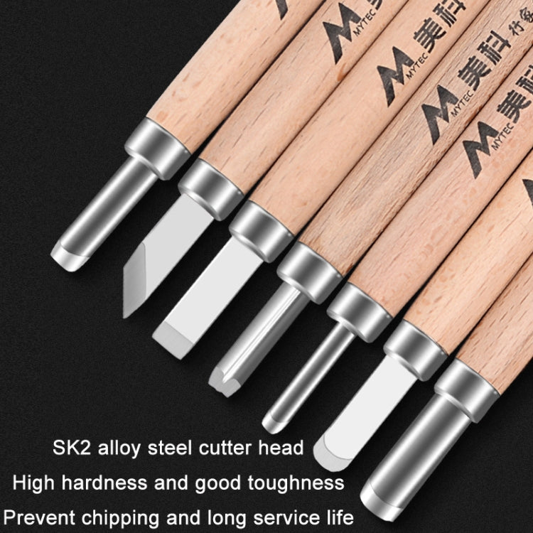 8 PCS/Set MYTEC Multifunctional Woodworking Rubber Stamp Carving Tool Knife - Burin &Cutting Knife by MYTEC | Online Shopping South Africa | PMC TechLife | Buy Now Pay Later Mobicred