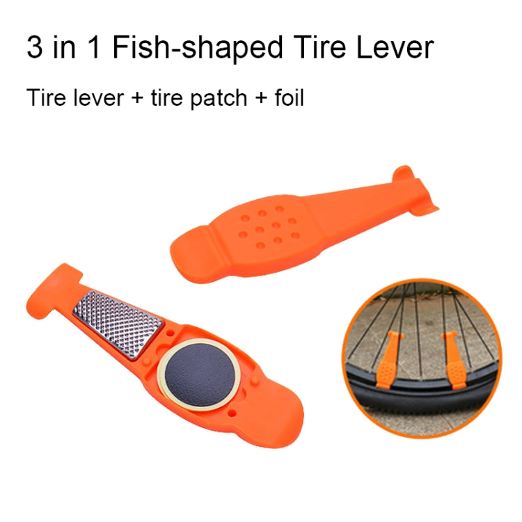 Multifunctional Bicycle Tire Changing Tool, Color: Red+5 Tire Patches - free shipping - PMc TechLife - Order now!