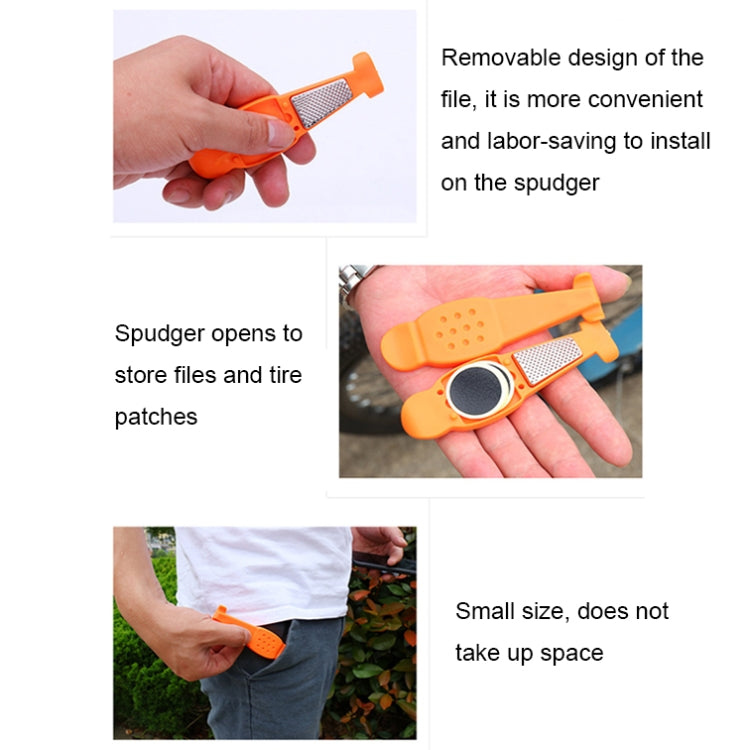 Multifunctional Bicycle Tire Changing Tool, Color: Red+5 Tire Patches - free shipping - PMc TechLife - Order now!