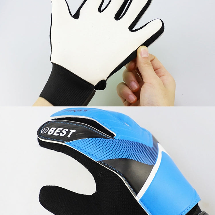 Children Football Goalkeeper Glove Latex Anti-Collision Goalkeeper Gloves, Size: 5(Blue) - Safety Gloves by PMC TechLife | Online Shopping South Africa | PMC TechLife | Buy Now Pay Later Mobicred