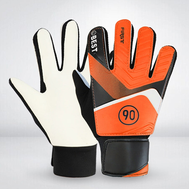 Children Football Goalkeeper Glove Latex Anti-Collision Goalkeeper Gloves, Size: 7(Orange) - Safety Gloves by PMC TechLife | Online Shopping South Africa | PMC TechLife | Buy Now Pay Later Mobicred