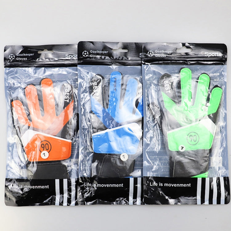 Children Football Goalkeeper Glove Latex Anti-Collision Goalkeeper Gloves, Size: 7(Orange) - Safety Gloves by PMC TechLife | Online Shopping South Africa | PMC TechLife | Buy Now Pay Later Mobicred