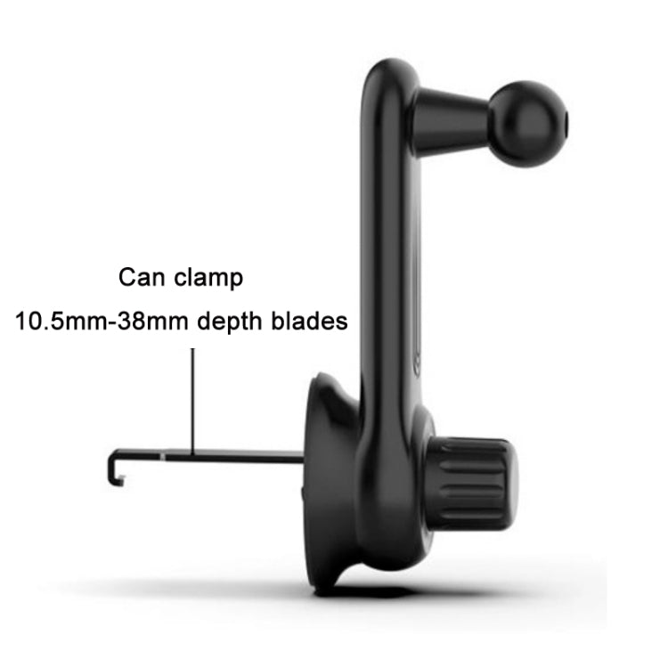 5 PCS Car Hook Mobile Phone Holder Clip Wireless Charging Base Accessories, Size: 17mm Ball Head - Universal Car Holders by PMC Jewellery | Online Shopping South Africa | PMC Jewellery | Buy Now Pay Later Mobicred
