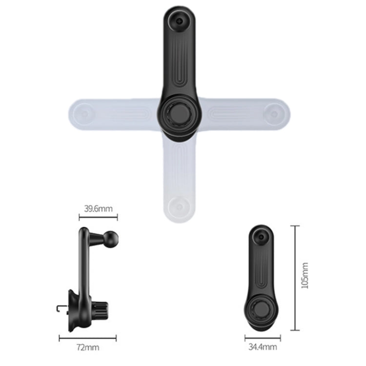 5 PCS Car Hook Mobile Phone Holder Clip Wireless Charging Base Accessories, Size: 15mm Ball Head - Universal Car Holders by PMC Jewellery | Online Shopping South Africa | PMC Jewellery | Buy Now Pay Later Mobicred