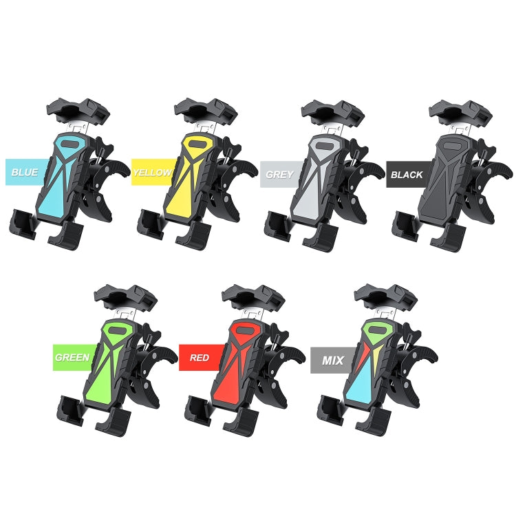 L101+M011 Outdoor Cycling Mechanical Locking Phone Holder(Red) - Holders by PMC TechLife | Online Shopping South Africa | PMC TechLife | Buy Now Pay Later Mobicred
