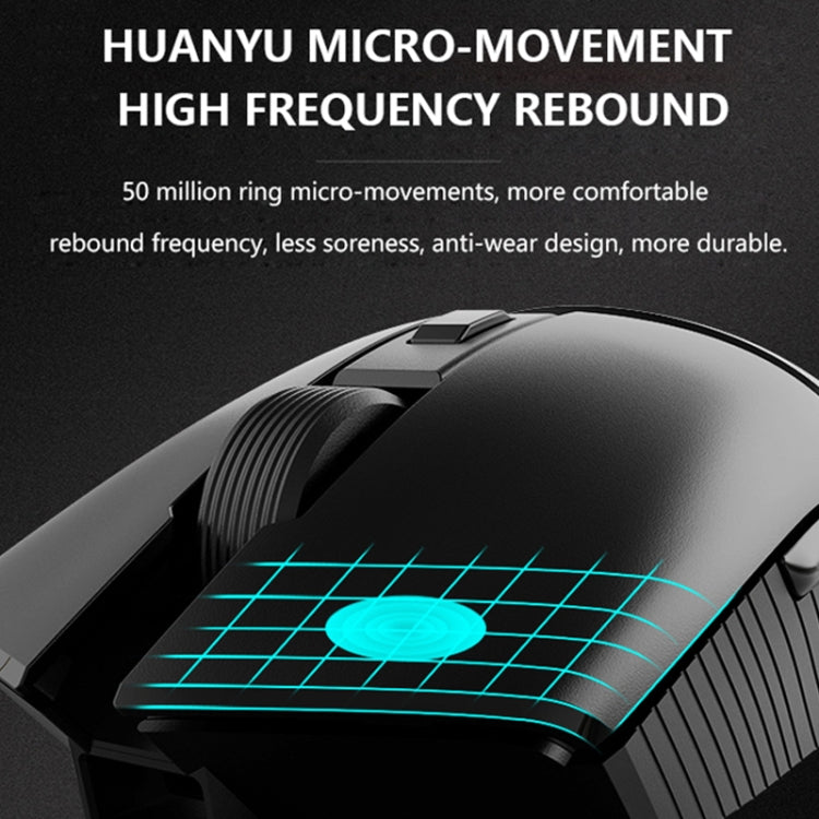 Ajazz I309Pro 1600 DPI 8 Keys Dual Mode Gaming Wireless Bluetooth Mouse(Black) - free shipping - PMC Jewellery - Order now!