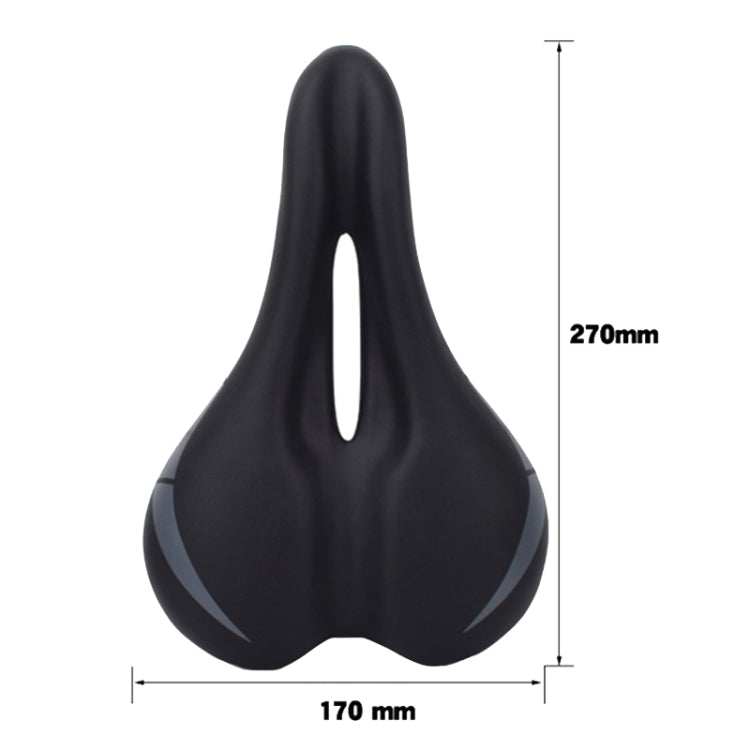 FMFXTR Bicycle Cushion Comfortable Hollow Breathable Saddle(Black) - Bicycle Saddle by FMFXTR | Online Shopping South Africa | PMc TechLife | Buy Now Pay Later Mobicred