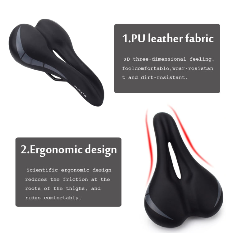 FMFXTR Bicycle Cushion Comfortable Hollow Breathable Saddle(Black) - Bicycle Saddle by FMFXTR | Online Shopping South Africa | PMc TechLife | Buy Now Pay Later Mobicred