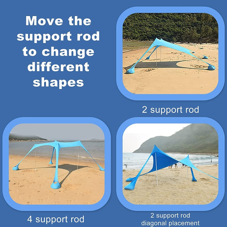 Outdoor Beach Lycra Canopy Camping Tent Sunshade Fishing Tent, Size: 300x300x200cm(Green) - Tents & Accessories by PMC TechLife | Online Shopping South Africa | PMC TechLife