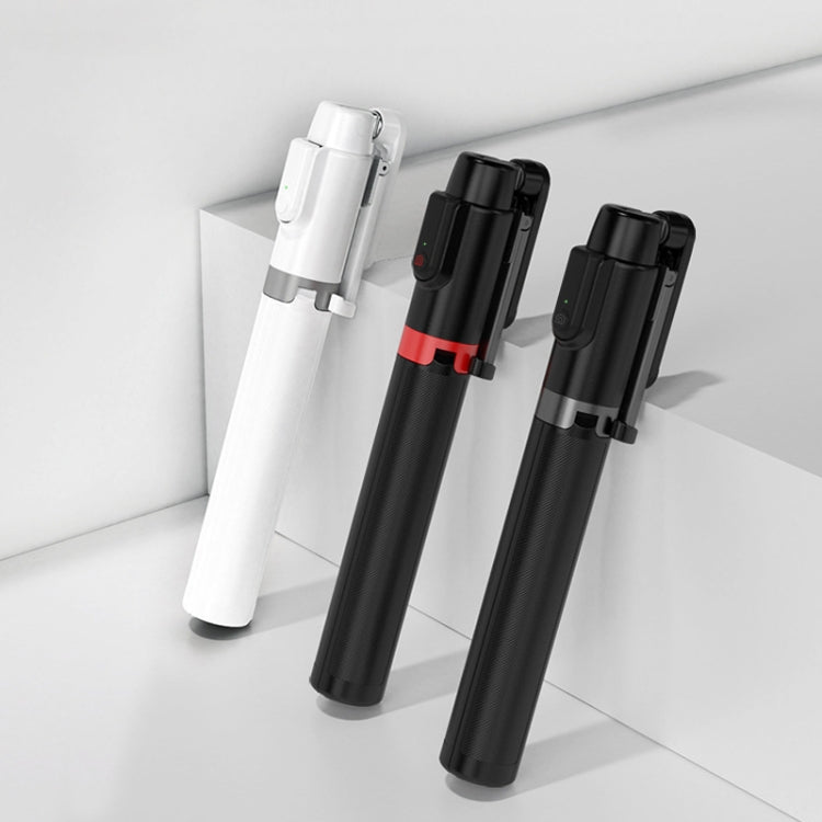 AB403 Live Broadcast Landing Integrated Telescopic Mobile Phone Triangle Bracket(Black Red) - Selfie Sticks by PMC TechLife | Online Shopping South Africa | PMC TechLife | Buy Now Pay Later Mobicred