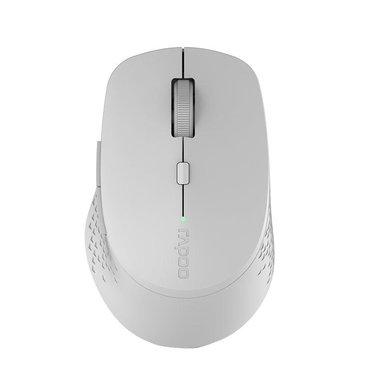 Rapoo M300G 1600DPI 3 Keys Laptop Office Silent Wireless Bluetooth Mouse(Light Gray) - free shipping - PMC Jewellery - Order now!