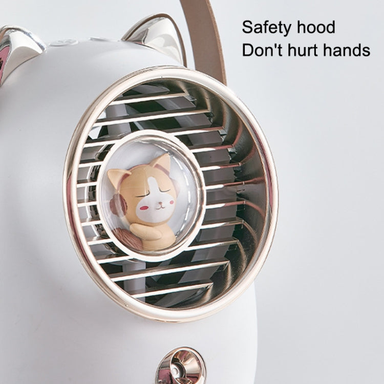 Turbine Water Cold Fan USB Desktop Humidity Spray Small Fan(Tanuka White 2000 mAh) - Electric Fans by PMC TechLife | Online Shopping South Africa | PMC TechLife | Buy Now Pay Later Mobicred