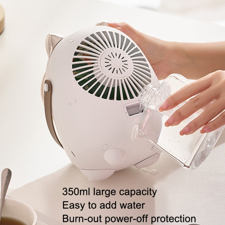 Turbine Water Cold Fan USB Desktop Humidity Spray Small Fan(Elk Pink 2000 mAh) - Electric Fans by PMC TechLife | Online Shopping South Africa | PMC TechLife | Buy Now Pay Later Mobicred