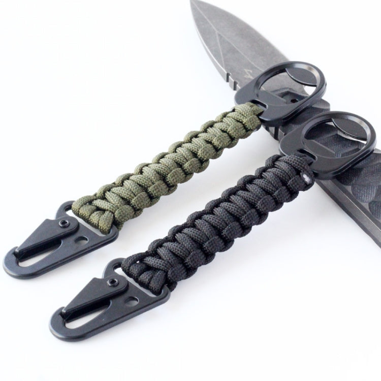 Outdoor Seven-Core Umbrella Rope Keychain Eagle Mouth Buckle Bottle Opener(Black) - free shipping - PMc TechLife - Order now!