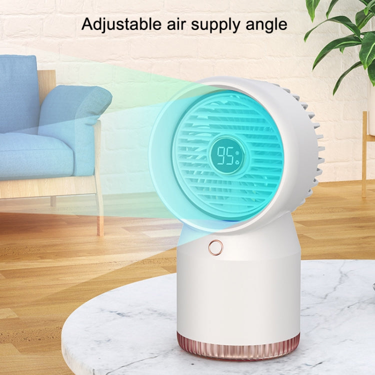 Spray Humidified LED Digital Display Office Home Fan, Style: USB Direct Plug(Blue) - Electric Fans by PMC TechLife | Online Shopping South Africa | PMC TechLife | Buy Now Pay Later Mobicred