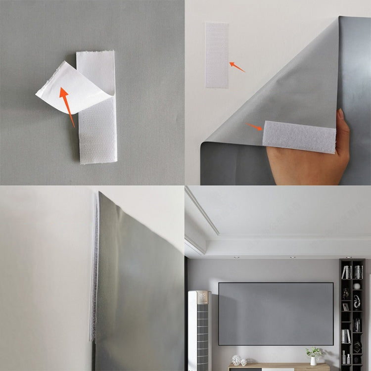 Folding Metal Anti-Light HD Projection Curtain, Size: 92 inch 16:9 199x112cm - Film Curtains by PMC TechLife | Online Shopping South Africa | PMC TechLife