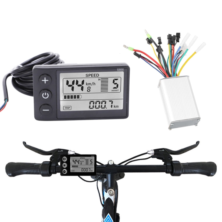 S866 A Type Electric Bicycle Universal Electric Bicycle Dashboard Set ,Specification: 36V / 48V - free shipping - PMC TechLife - Order now!