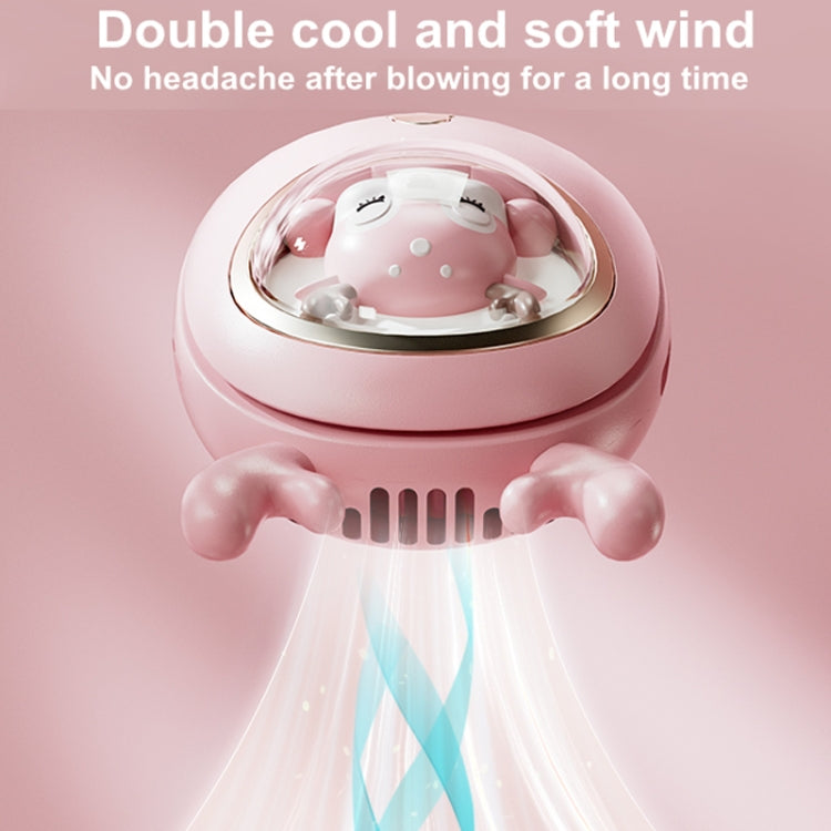 Children Hanging Neck Fan USB Handheld Light Glowing Mini Portable Fan(Pink) - Electric Fans by PMC TechLife | Online Shopping South Africa | PMC TechLife | Buy Now Pay Later Mobicred