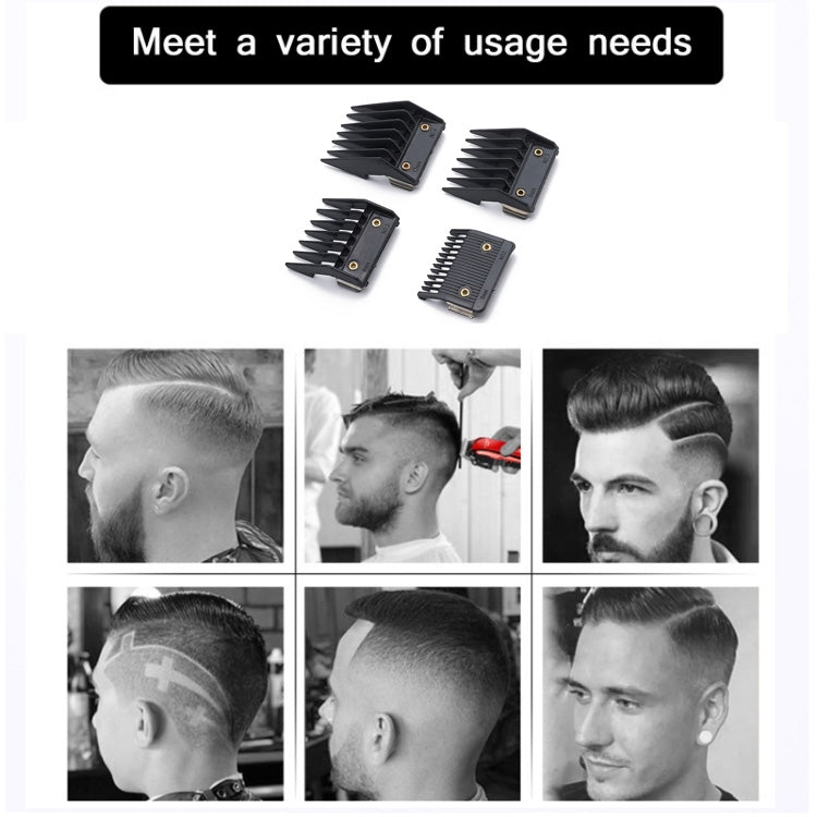 4 In 1 Hair Clipper Limit Comb Barber Tool Accessories(Black) - free shipping - PMC TechLife - Order now!