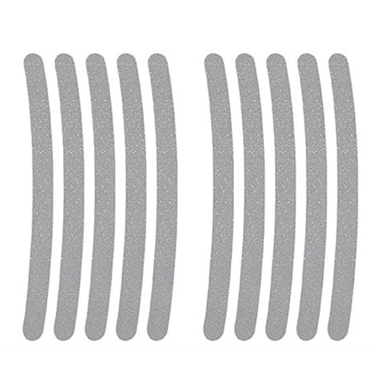 10pcs /Set Car Wheel Reflective Stickers 3D Personal Decoration Tire Warning Stickers(Silver White) - Decorative Strip by PMC TechLife | Online Shopping South Africa | PMC TechLife