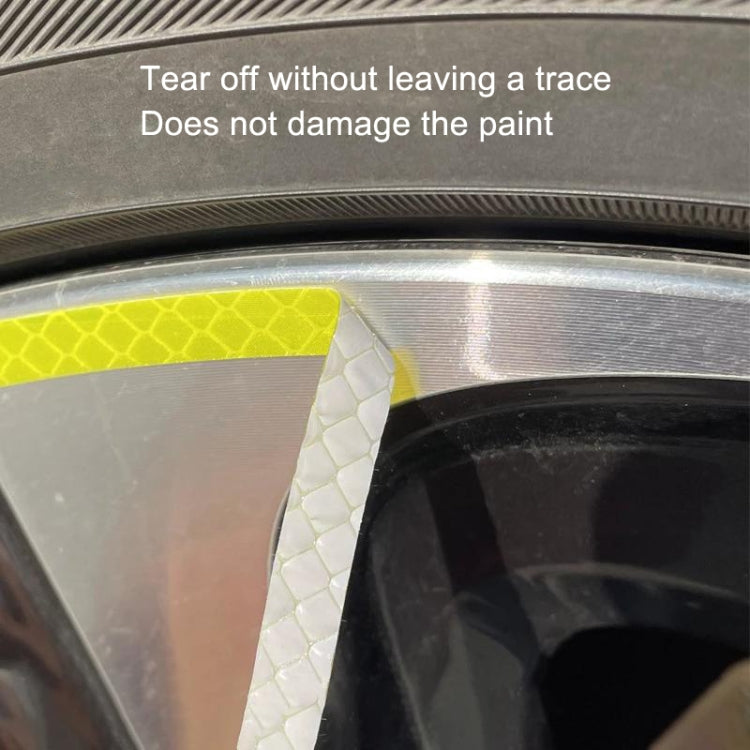 20pcs /Set Car Wheel Reflective Stickers 3D Personal Decoration Tire Warning Stickers(Fluorescence) - Decorative Strip by PMC TechLife | Online Shopping South Africa | PMC TechLife