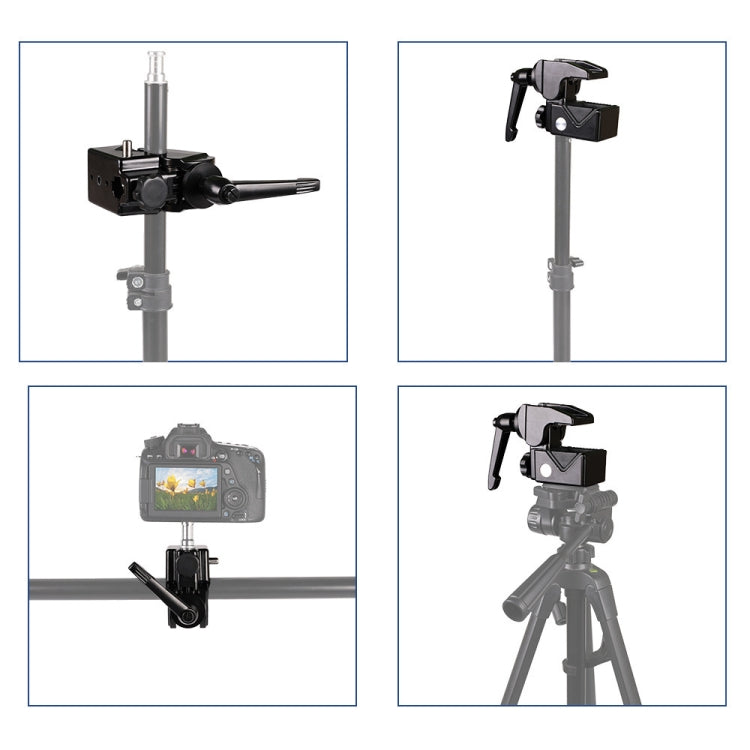 CL-22 Multi-function SLR Camera Fixed Clip Gimbal Vigorously Clip Photography Pliers(Black) -  by PMC TechLife | Online Shopping South Africa | PMC TechLife | Buy Now Pay Later Mobicred