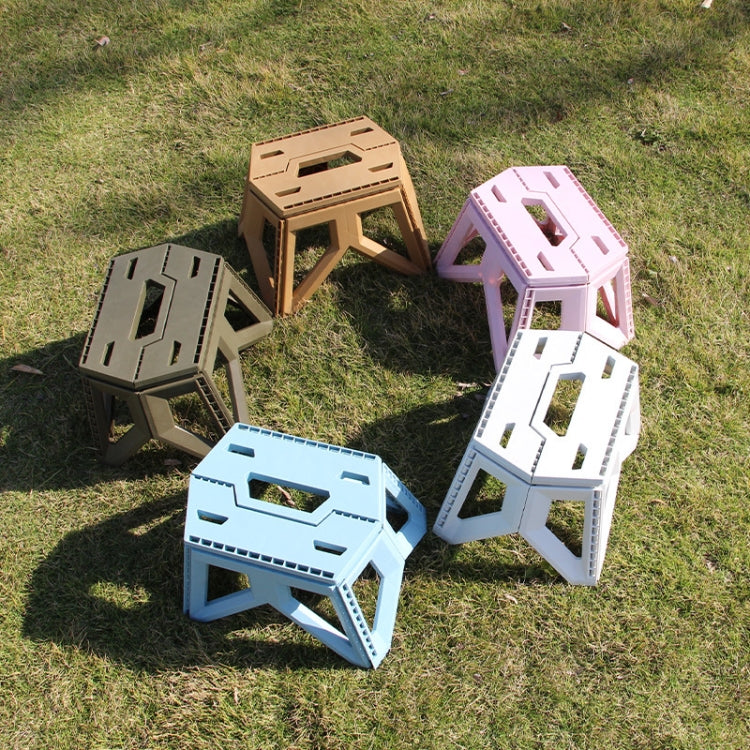 Portable Thickened Plastic Folding Stool Outdoor Fishing Stool, Color: Black - Beach Chairs by PMC TechLife | Online Shopping South Africa | PMC TechLife