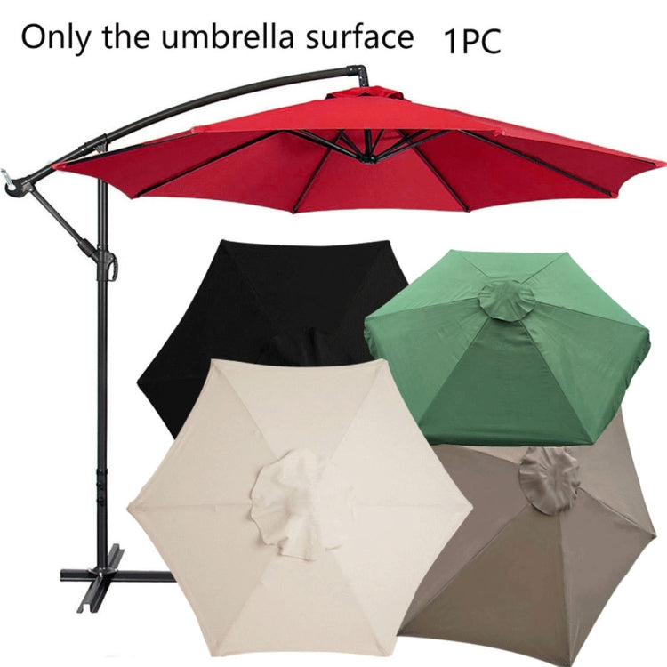 Polyester Parasol Replacement Cloth Round Garden Umbrella Cover, Size: Diameter 2m  6 Ribs(Creamy-white) - Patio Umbrella by PMc TechLife | Online Shopping South Africa | PMc TechLife | Buy Now Pay Later Mobicred